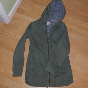 Roxy green utility jacket
